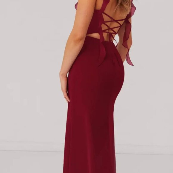 Gorgeous Chiffon Mermaid Dress - Picture 4 of 5